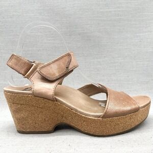 Earth Shoes Womens 8.5M Khaya Kella Sandals Brown Platform Wedge‎ Comfort Heels